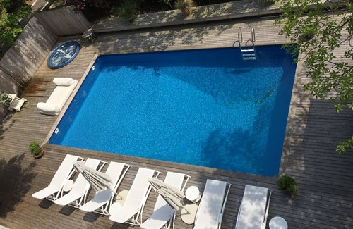 Fire Island Pines House | Large Heated Pool, Hot Tub, AC, Roof Deck, PINES home near Harbor!