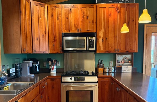 Baker House | Large Hillside Cabin in Lost River - 3 Bed, 3 Bath, Hot Tub, Sprawling Decks