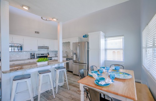 Sunnyside On The Gulf House | Large home on Private Beach, Game Room, Third story deck, Ocean Views,