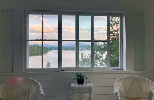 Lake Placid House | Large house on Mirror Lake, Lake Placid π walk to Main St., spectacular views