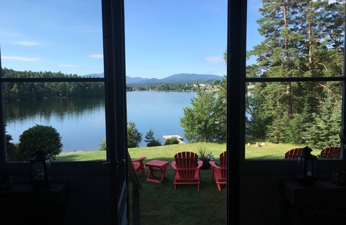 Lake Placid House | Large house on Mirror Lake, Lake Placid π walk to Main St., spectacular views