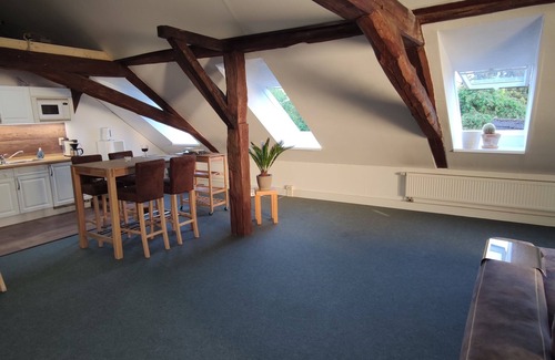 Schwerin Apartment | Large loft apartment, private entrance, e-charging station and free parking space