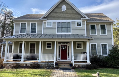 Bumpass House | Large Lux Waterfront Home on 9 Acres with Sandy Beach and Beautiful Sunsets