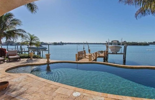 Indian Rocks Beach House | Large Mediterranean Oasis - Water Views & Pool