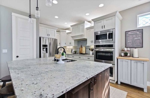 Meridian House | Large Modern 6 Bedroom Farmhouse with Custom Theat