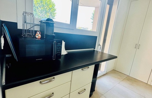 Cros-de-Cagnes Apartment | Large new 2-room apartment next to the beach, air-conditioned, 1 parking space