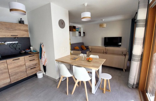 Monetier-les-Bains Apartment | Large new T2 with terrace: le dahu perché