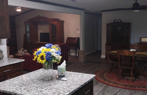 Linden Other | Large, open format farmhouse set back with 100 acres of prime hunting/fishing.