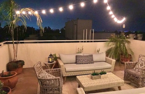Sunset Park Condo | Large rooftop terrace with sweeping ocean and city view