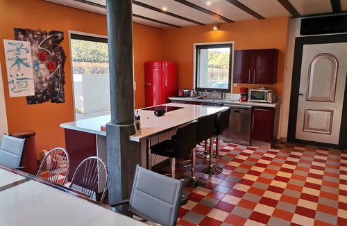 Fontanes House | Large stone house, swimming pool, billiards, petanque area, table soccer