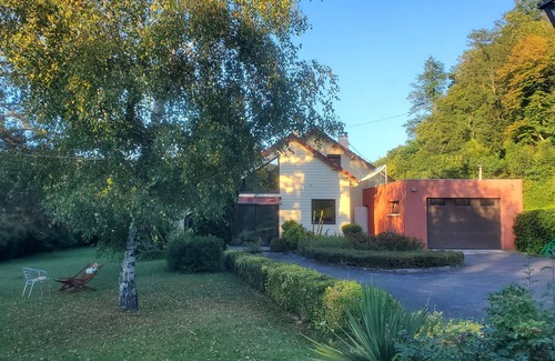 Aubin House | Large upscale house, swimming pool and wooded grounds, view of Fort d'Aubin