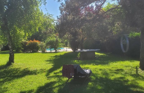 Aubin House | Large upscale house, swimming pool and wooded grounds, view of Fort d'Aubin