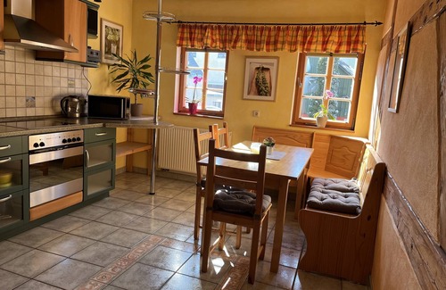 Großhartmannsdorf Apartment | Large vacation apartment in the Erzgebirge with 3 bedrooms and garden area