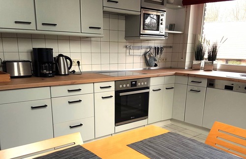 Holdorf Apartment | Large vacation apartment, quiet, on a farm with ponies and horses, near Dümmer See