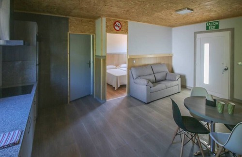 Esgos Apartment | Lauburu * 3 * ecological studio with 1 bedroom for couples with large terrace