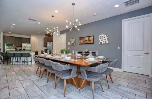 West Kissimmee Villa | Lavish 11BR Private Villa with Theater Games SPA Pool - 10 min to Disney FL
