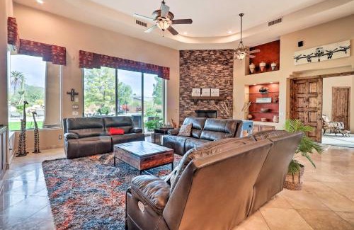 Cactus Acres House | Lavish Estate with Sports Court and Home Theater!