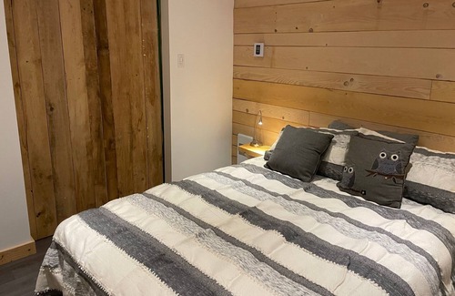 Beaulac-Garthby Ski Chalet | Le Chalet Bleu Directement sur le lac Spa,descente DE Bateau ,quai, ET Motoneige