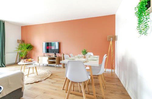 Serris Apartment | Le Chaleureux - 5 min Disneyland - Parking - Netflix - Wifi