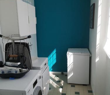 Beauvoir-sur-Mer House | Le chat bleu suite parentale chez l habitant cuisine partagée