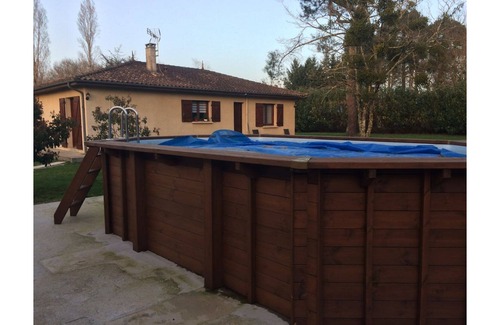 Saint-Denis-de-Pile House | Le Jardin De Marie, calm and nature with swimming pool