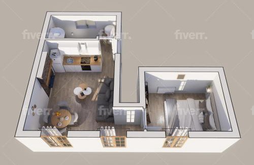Villefranche-de-Rouergue Apartment | Le Nid 3 étoiles Wifi, Netflix, Disney, Coeur de Bastide