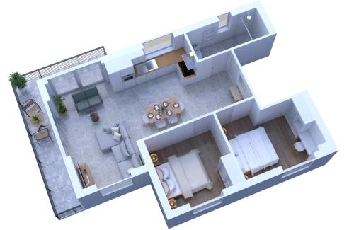 Aix-les-Bains Apartment | Le Nordique II - Jolie vue - Clim - Netflix