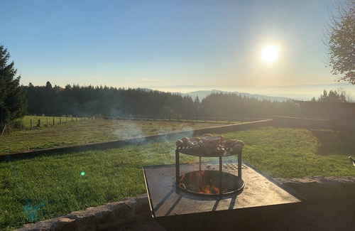 Le Cergne House | Le Pas Sans Peine Country house sleeps 14 With exterior and beautiful view.