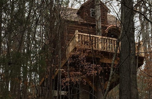 Chickamauga Cottage | Le Petit Chateau Treehouse at Candlelight Forest Resort