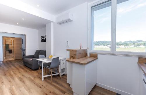 Assat Apartment | LE REFUGE PYRENEEN - Climatisation Parking WIFi Espace de Travail - NEUF- Très belle Vue sur les Pyrénées - 2 lits - OFFRE SPECIALE