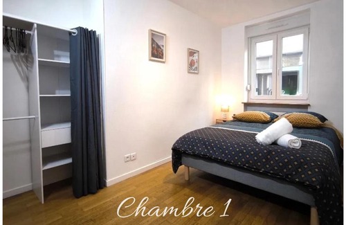 Sarreguemines Apartment | Le Spacieux - centre-ville - 4 chambres - 8 pers