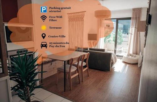 Cholet Apartment | Le Terra Cholet - T2 tout équipé avec parking et terrasse