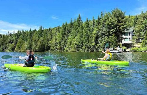 Sainte-Lucie-des-Laurentides House | Le1601 - Le Petit Renard - Chalet spa et plage