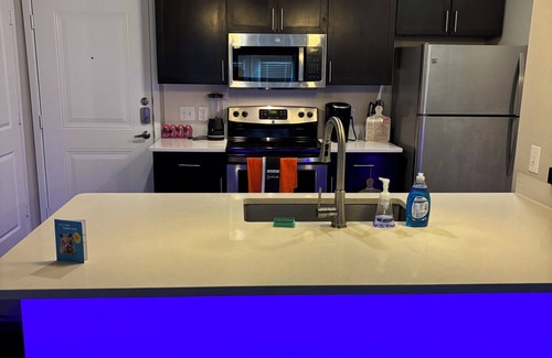 Katy Apartment | LED Halloween Chillax Couples Retreat 1B1B Katy Mills Mall
