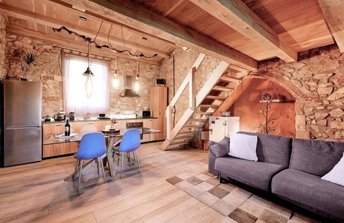 Arbucies Apartment | Les Espelmes - Habitación con Vistas y Jardín Dentro de Masía Rural