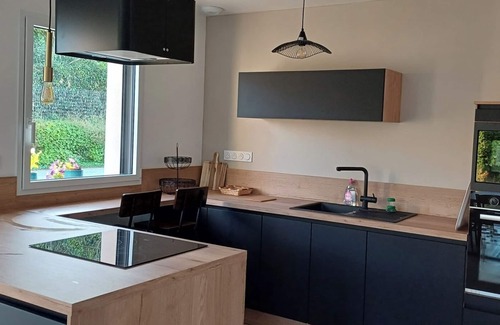 Plougoulm House | Les Rigadelles: New single-storey house near the beach and shops in Plougoulm