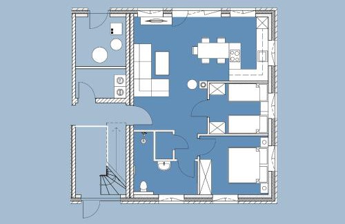 Vollerwiek Apartment | Leuchtfeuer, Ferienwohnung für 4 Personen - Erwachsene oder Kinder - in DE FEERJENHUSEN am Haubarg von Vollerwiek, Fertigstellung April 2020