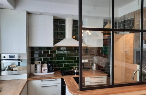 Saint-Nicolas House | Liège cheerful modern house for 8pers with 30m2 terrace and enclosed courtyard.