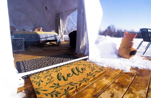 North Grenville Apartment | Limerick Forest Retreat | Luxury Camping Geodome