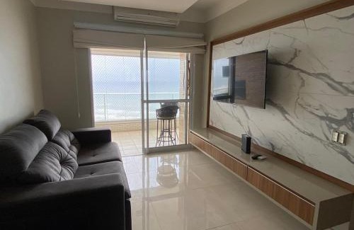 Mirim Apartment | Lindo Apto Pé na areia Frente para Mar