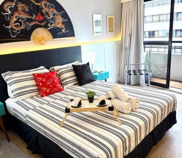 Paraiso Apartment | Lindo Studio com Jacuzzi e sacada a 50m Av Paulista