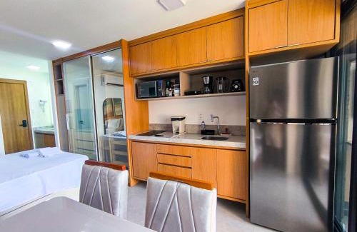 Graca Apartment | Lindo Studio de Alto padrão no Corredor da vitória com Cozinha Completa, Piscina e Academia no Rooftop, Lavanderia e Minimercado