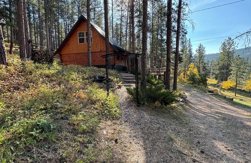 Monarch Cabin | Little Belt Getaway! 3 bedroom 2 bath cabin with WiFi and hot tub.