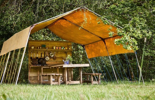 Cullompton RV Rental | Little bridge Camp.nSecluded camping in 13 acres of magical meadow and woodland.