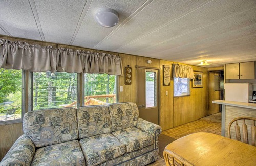 Irons Cabin | Little Manistee Riverfront Cabin w/Fire Pit!