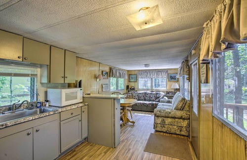 Irons Cabin | Little Manistee Riverfront Cabin w/Fire Pit!