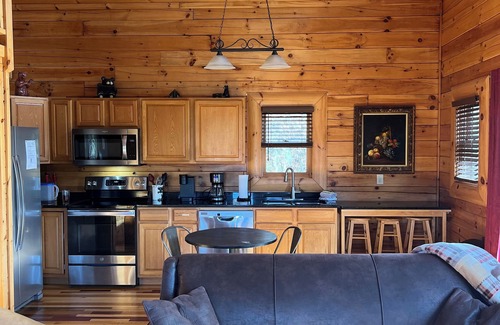 Bryson City Cabin | Little T's Cabin Great Smoky Mtns, Hot Tub, Polar Express, King Bed, WiFi