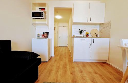 Chodov Apartment | LIVE-INN PRAGUE SUPERIOR SUITE FOR 1-4 GUESTS, 20 Mins to center, Lift, Gym, Reception, Parking, Roof Terrace, Game & Party Room