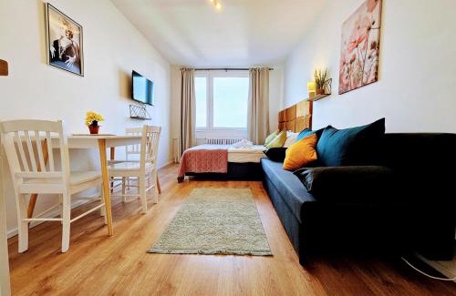 Chodov Apartment | LIVE-INN PRAGUE SUPERIOR SUITE FOR 1-4 GUESTS, 20 Mins to center, Lift, Gym, Reception, Parking, Roof Terrace, Game & Party Room