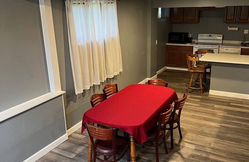 Okoboji House | Located across the road of West Lake Okoboji. 8 beds. Room for parking trailers
